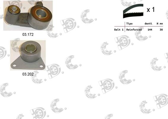 Autokit 04.5085 - Комплект зубчатого ремня ГРМ autospares.lv