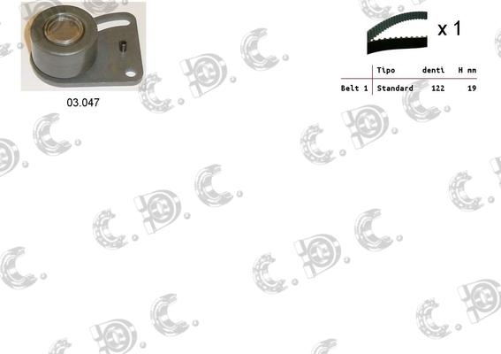 Autokit 04.5164 - Комплект зубчатого ремня ГРМ autospares.lv