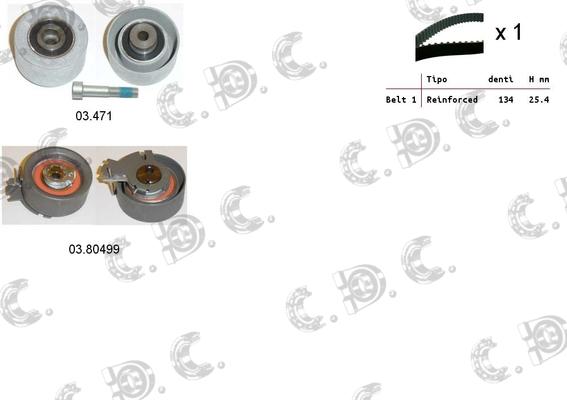 Autokit 04.5112 - Комплект зубчатого ремня ГРМ autospares.lv