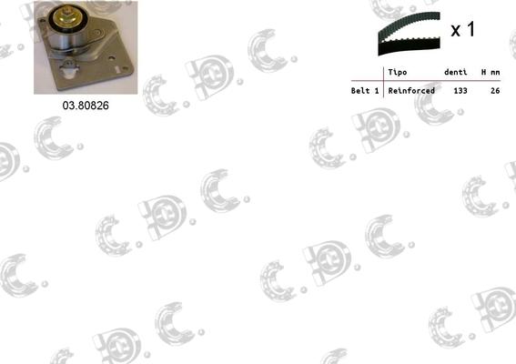 Autokit 04.5120 - Комплект зубчатого ремня ГРМ autospares.lv