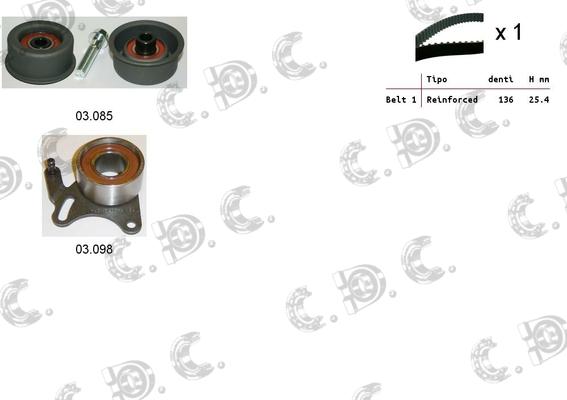 Autokit 04.5176 - Комплект зубчатого ремня ГРМ autospares.lv