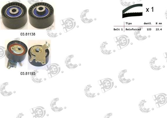 Autokit 04.5345 - Комплект зубчатого ремня ГРМ autospares.lv