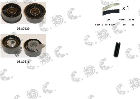 Autokit 04.5341 - Комплект зубчатого ремня ГРМ autospares.lv