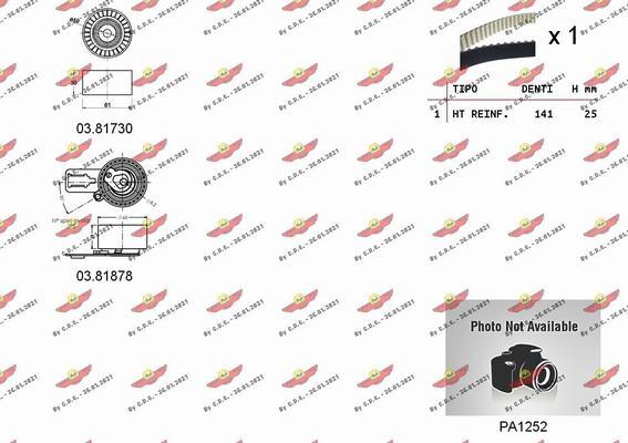 Autokit 04.5348PA - Водяной насос + комплект зубчатого ремня ГРМ autospares.lv