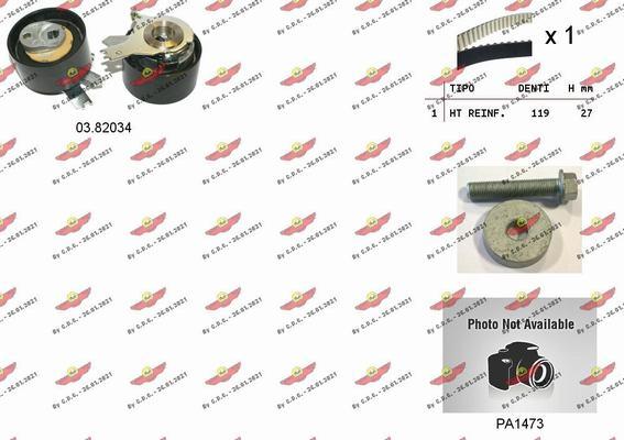 Autokit 04.5357PA - Водяной насос + комплект зубчатого ремня ГРМ autospares.lv