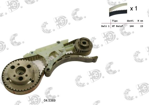 Autokit 04.5369 - Комплект зубчатого ремня ГРМ autospares.lv