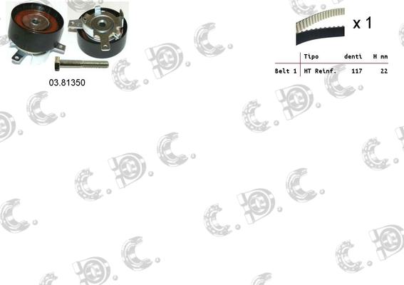 Autokit 04.5316 - Комплект зубчатого ремня ГРМ autospares.lv