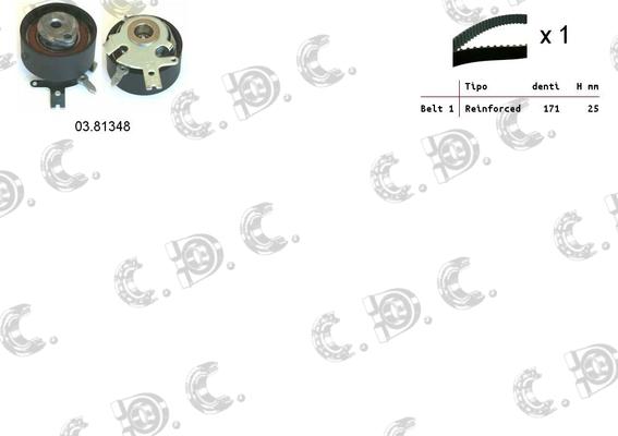 Autokit 04.5318 - Комплект зубчатого ремня ГРМ autospares.lv