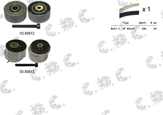 Autokit 04.5299 - Комплект зубчатого ремня ГРМ autospares.lv