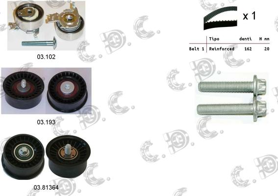 Autokit 04.5296 - Комплект зубчатого ремня ГРМ autospares.lv