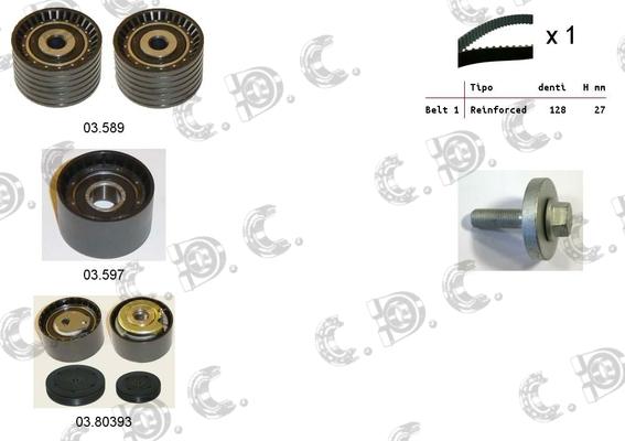 Autokit 04.5241 - Комплект зубчатого ремня ГРМ autospares.lv