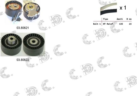 Autokit 04.5269 - Комплект зубчатого ремня ГРМ autospares.lv