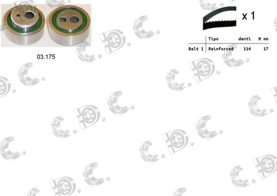 Autokit 04.5211 - Комплект зубчатого ремня ГРМ autospares.lv