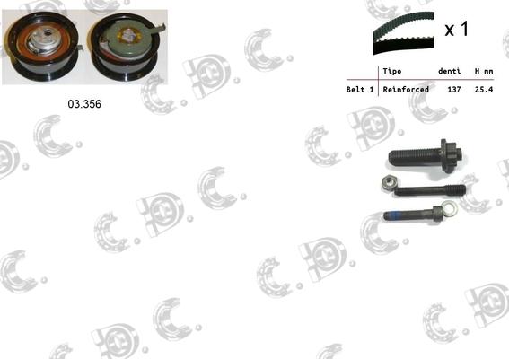 Autokit 04.5212 - Комплект зубчатого ремня ГРМ autospares.lv