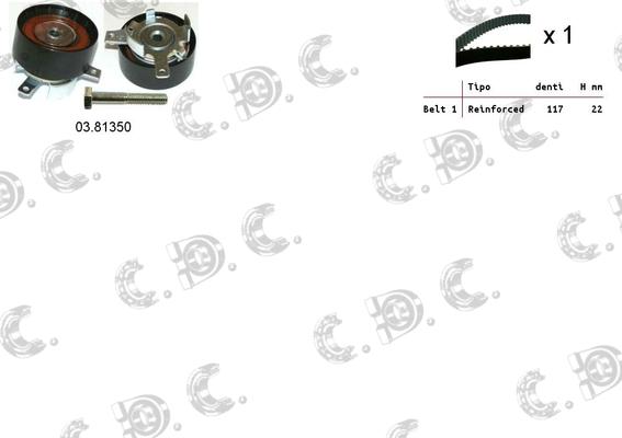 Autokit 04.5284 - Комплект зубчатого ремня ГРМ autospares.lv