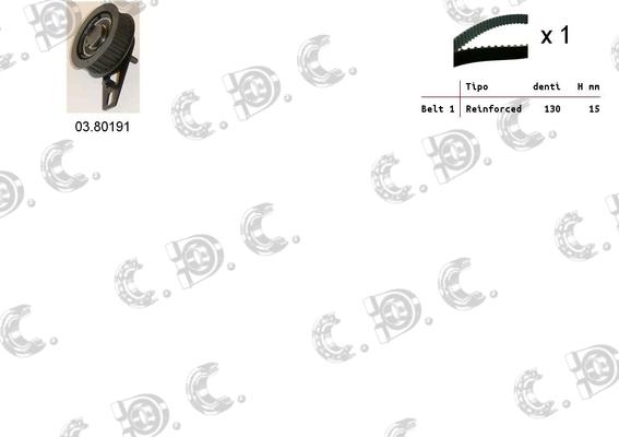 Autokit 04.5288 - Комплект зубчатого ремня ГРМ autospares.lv