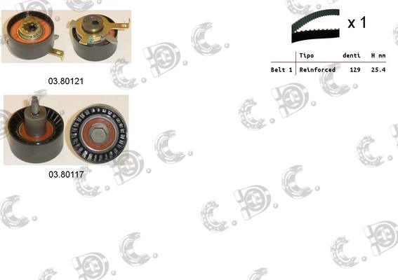 Autokit 04.5220 - Комплект зубчатого ремня ГРМ autospares.lv