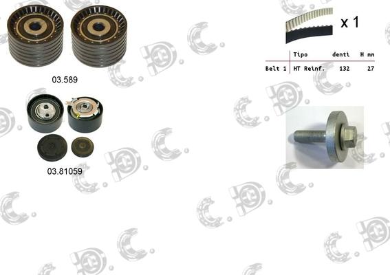 Autokit 04.5278 - Комплект зубчатого ремня ГРМ autospares.lv