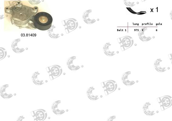 Autokit 06.0035 - Поликлиновый ременный комплект autospares.lv