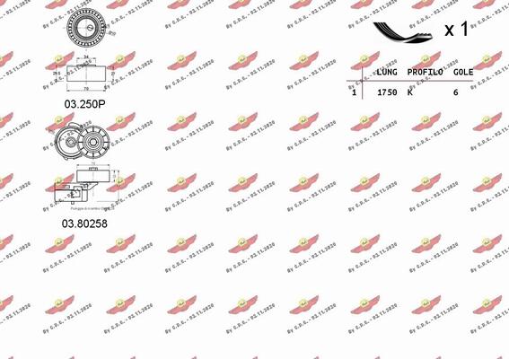 Autokit 06.0031 - Поликлиновый ременный комплект autospares.lv