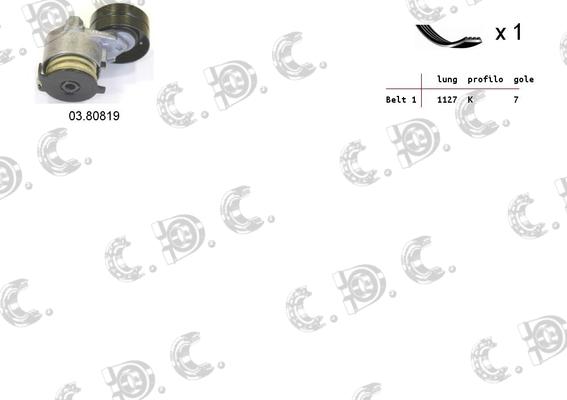 Autokit 06.0025 - Поликлиновый ременный комплект autospares.lv