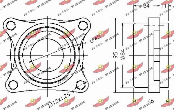 Autokit 01.98038 - Подшипник ступицы колеса, комплект autospares.lv