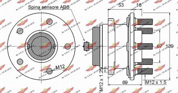 Autokit 01.97959 - Подшипник ступицы колеса, комплект autospares.lv