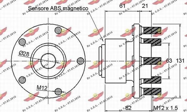 Autokit 01.97881 - Подшипник ступицы колеса, комплект autospares.lv