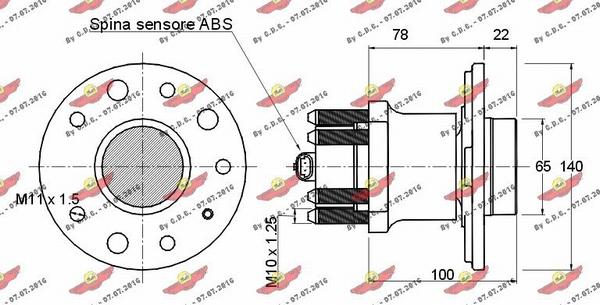 Autokit 01.386 - Подшипник ступицы колеса, комплект autospares.lv