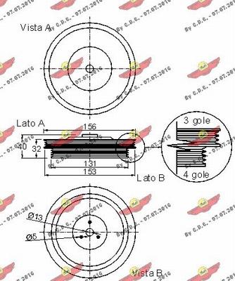 Autokit 03.90092 - Шкив коленчатого вала autospares.lv