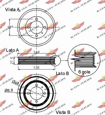 Autokit 03.90141 - Шкив коленчатого вала autospares.lv