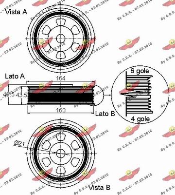 Autokit 03.90281 - Шкив коленчатого вала autospares.lv