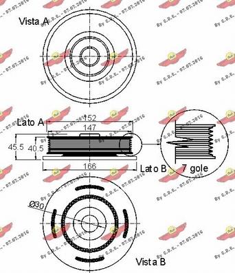 Autokit 03.90222 - Шкив коленчатого вала autospares.lv