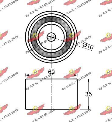 Autokit 03.423 - Направляющий ролик, зубчатый ремень ГРМ autospares.lv