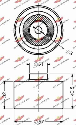 Autokit 03.471 - Направляющий ролик, зубчатый ремень ГРМ autospares.lv