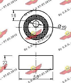 Autokit 03.591 - Натяжной ролик, зубчатый ремень ГРМ autospares.lv