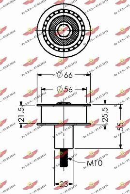 Autokit 03.689 - Направляющий ролик, зубчатый ремень ГРМ autospares.lv