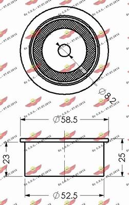 Autokit 03.194 - Направляющий ролик, зубчатый ремень ГРМ autospares.lv