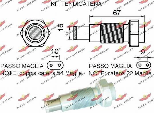 Autokit 03.89031K - Комплект цепи привода распредвала autospares.lv