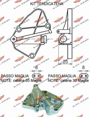 Autokit 03.89037K - Комплект цепи привода распредвала autospares.lv