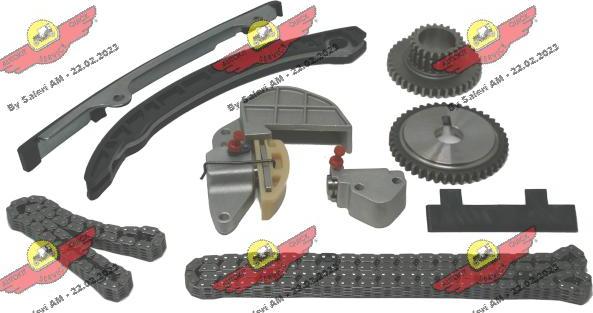 Autokit 03.89156K - Комплект цепи привода распредвала autospares.lv