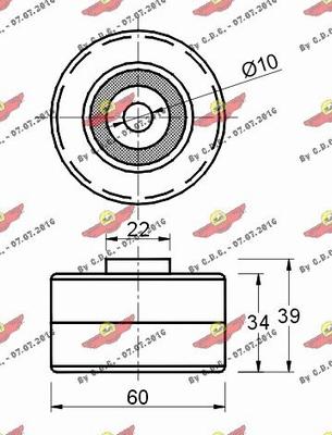 Autokit 03.80492 - Направляющий ролик, зубчатый ремень ГРМ autospares.lv