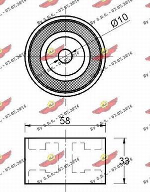 Autokit 03.80444 - Направляющий ролик, зубчатый ремень ГРМ autospares.lv