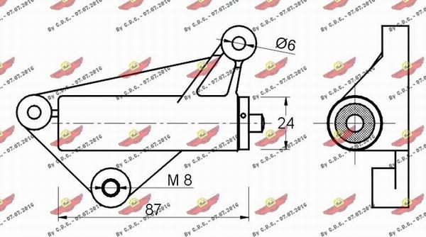 Autokit 03.80413 - Успокоитель, зубчатый ремень autospares.lv