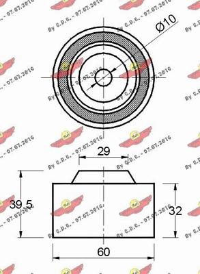 Autokit 03.80507 - Направляющий ролик, зубчатый ремень ГРМ autospares.lv