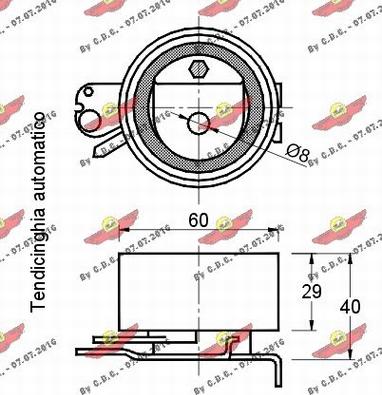 Autokit 03.80515 - Натяжной ролик, зубчатый ремень ГРМ autospares.lv