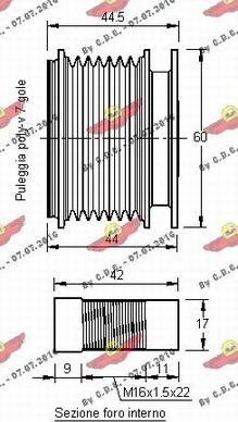 Autokit 03.80607 - Шкив генератора, муфта autospares.lv