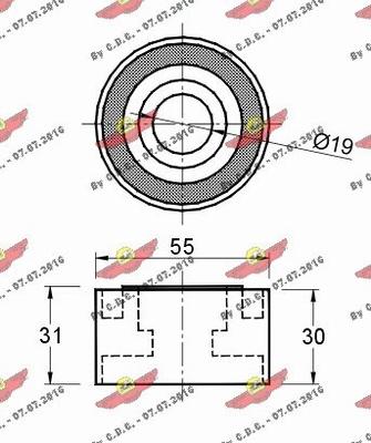 Autokit 03.80868 - Направляющий ролик, зубчатый ремень ГРМ autospares.lv