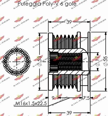 Autokit 03.80353 - Шкив генератора, муфта autospares.lv