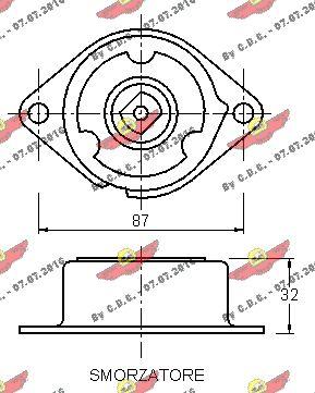 Autokit 03.80215 - Натяжитель, поликлиновый ремень autospares.lv